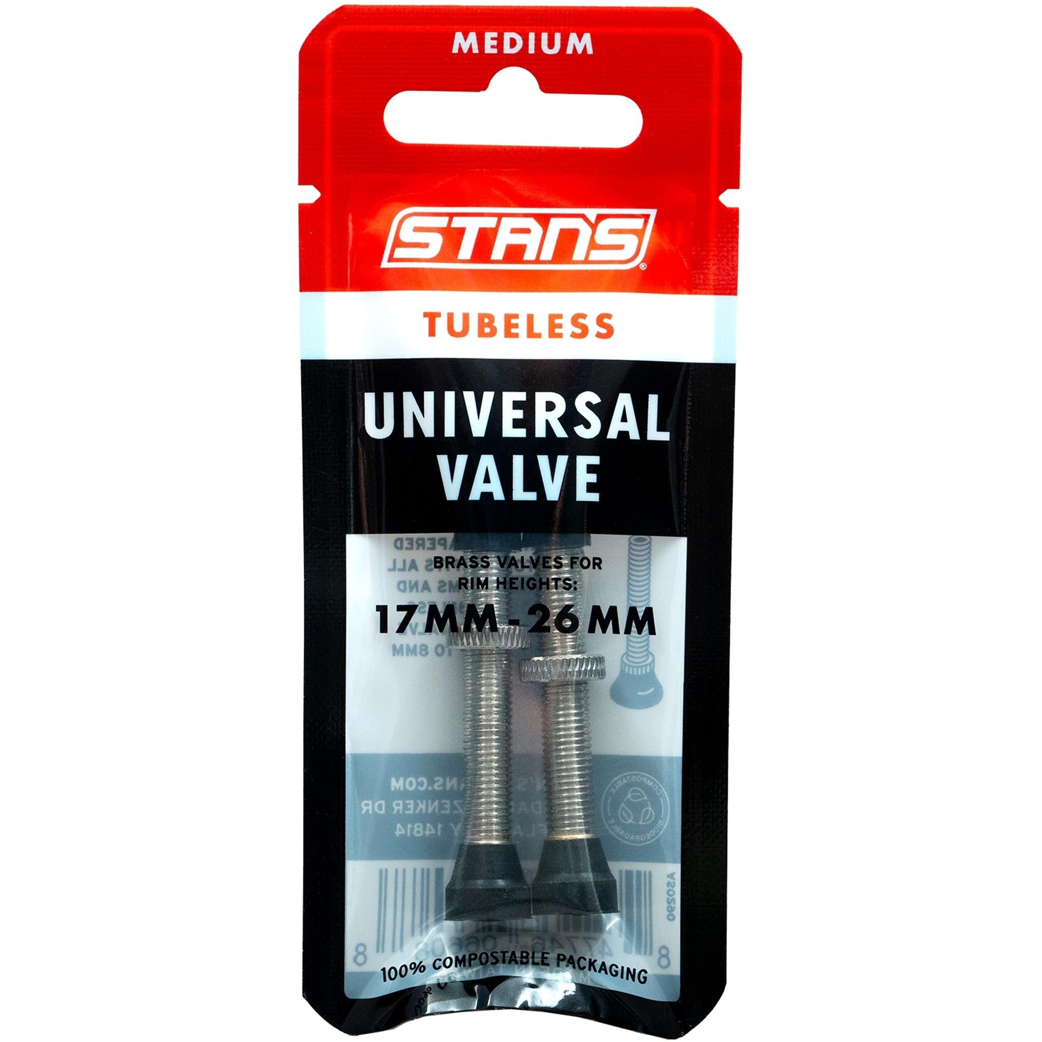 Stans NoTubes 44mm Universal Valve Stem Brass
