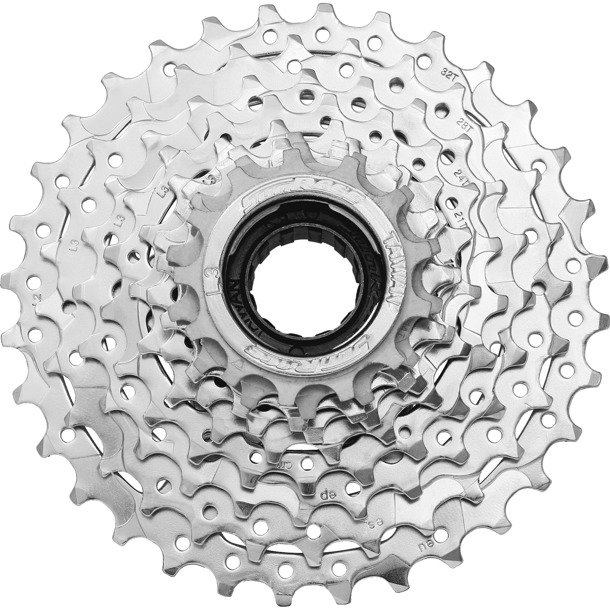SunRace MFE90 9-Speed E-Bike Freewheel Cassette 13-32T Chrome