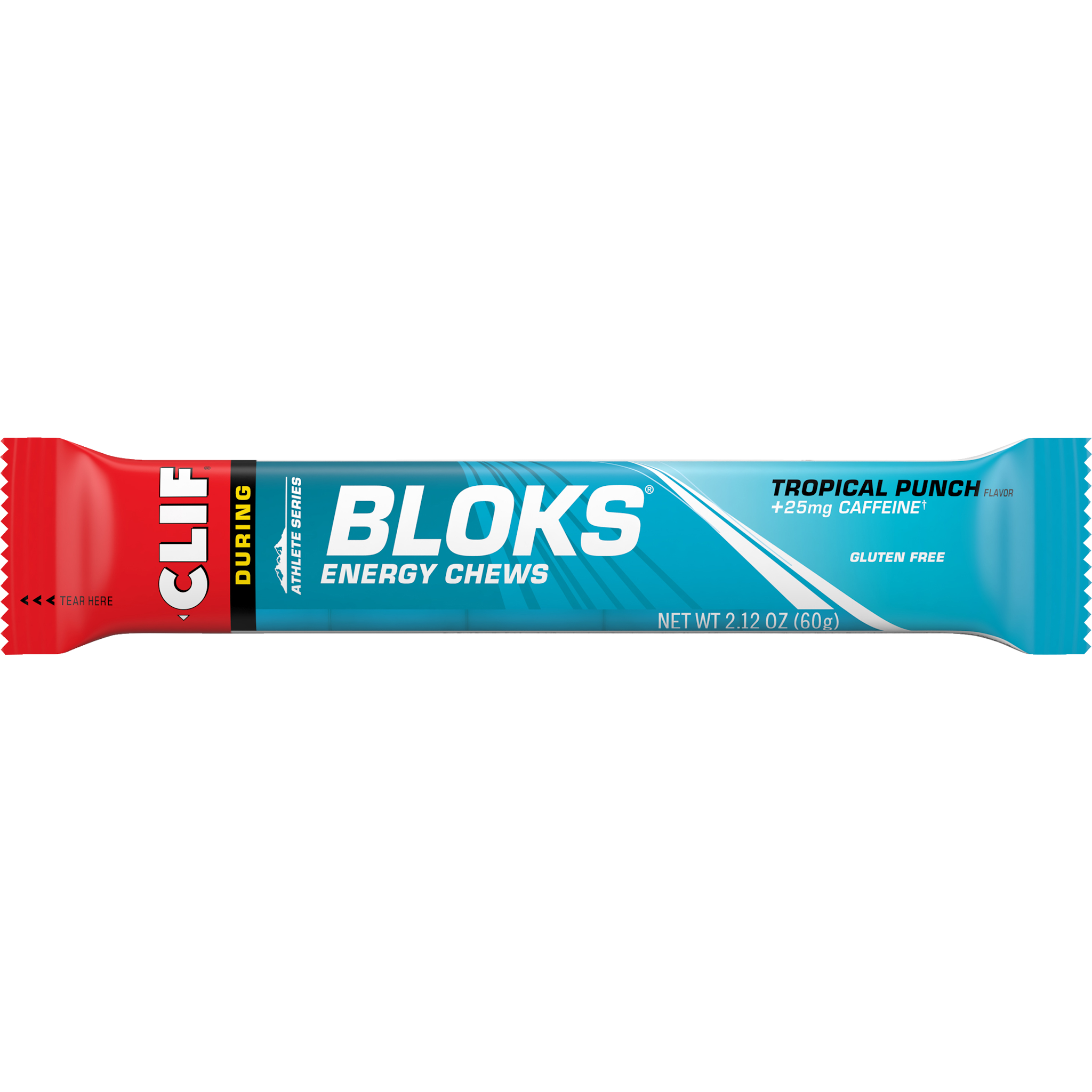 CLIF Bloks Tropical Punch Energy Chews 60g (+25mg Caffeine)