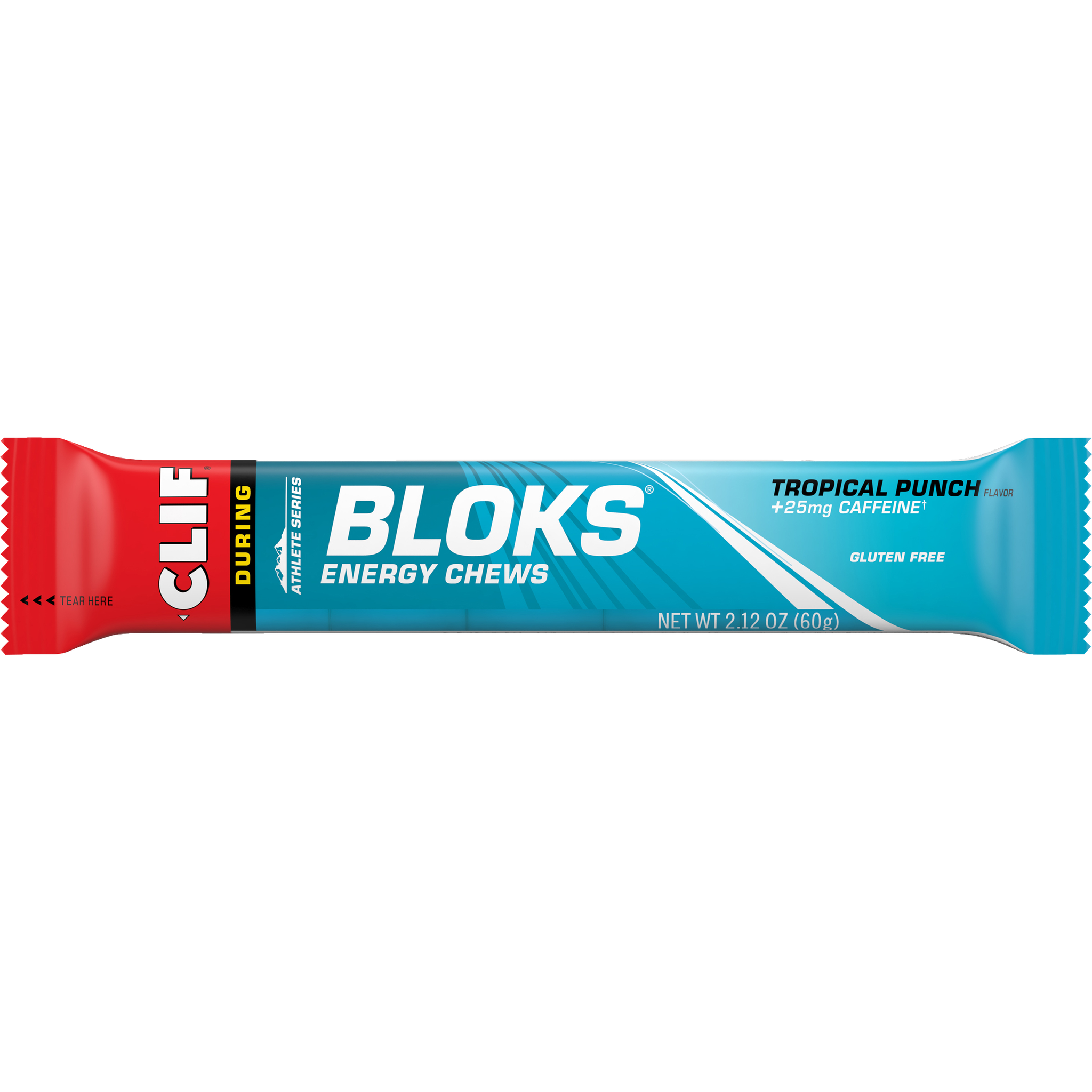 CLIF Bloks Energy Chews 60g Tropical Punch (+25mg Caffeine)