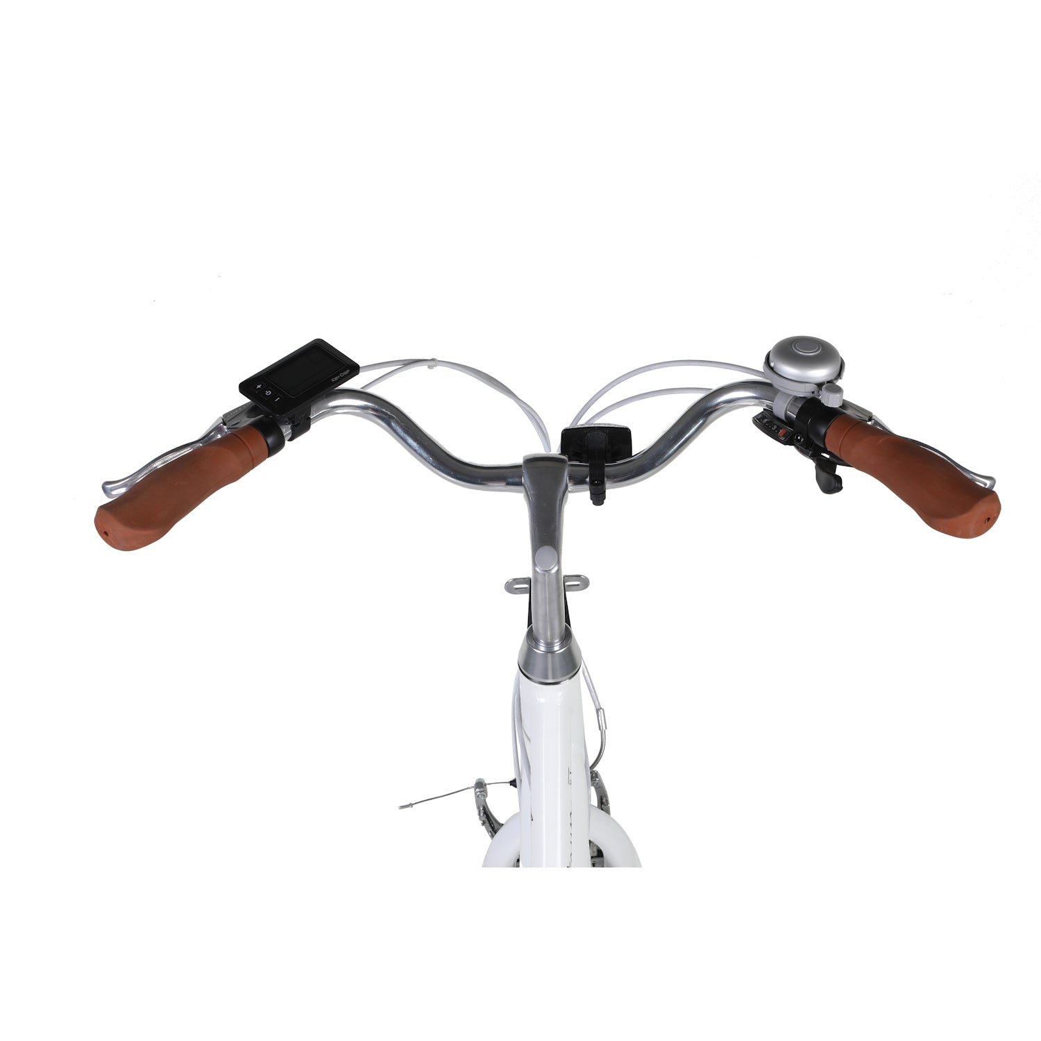 Pedal Uptown SL Electric Vintage Cruiser Bike 7-Speed Pearl White