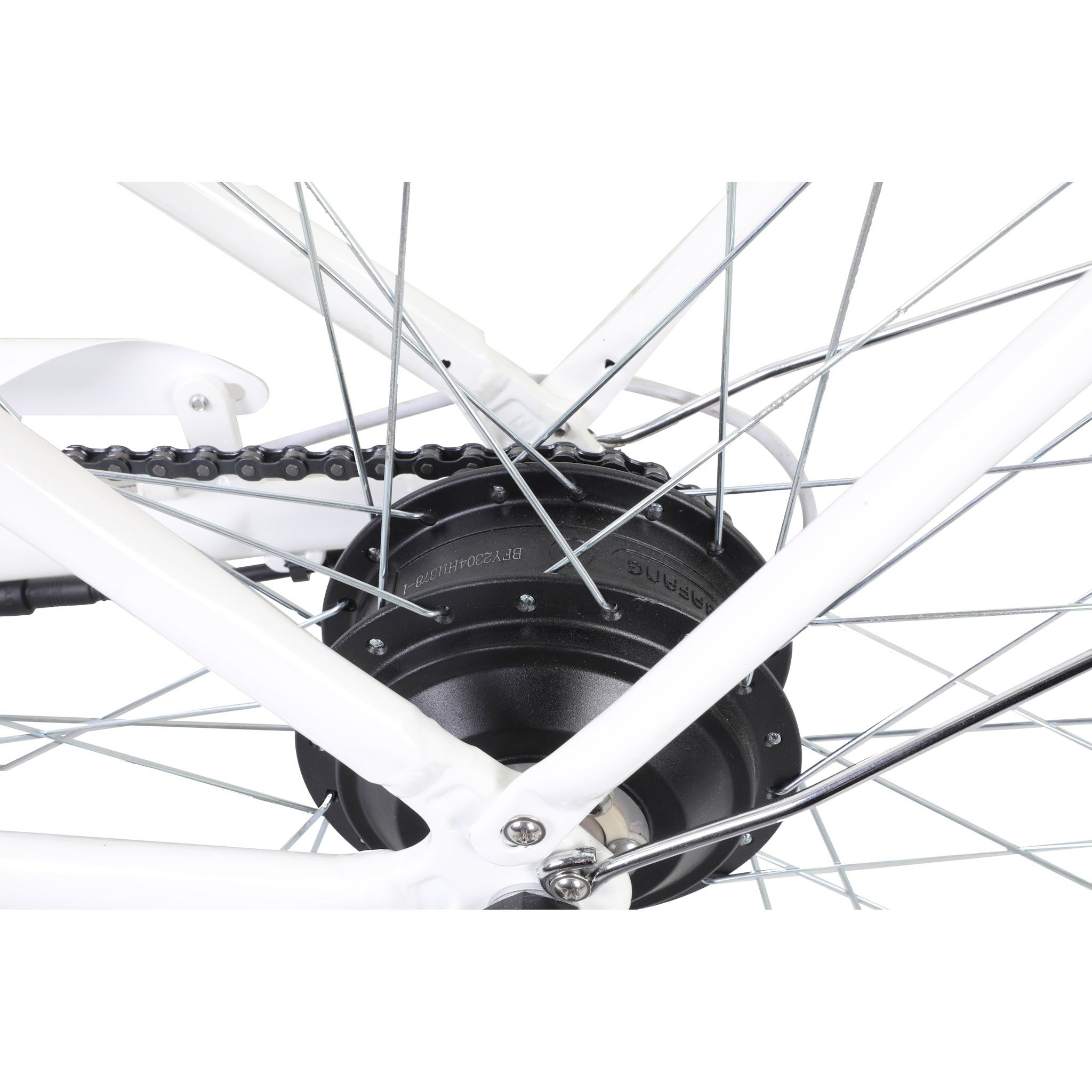 Pedal Uptown SL Electric Vintage Cruiser Bike 7-Speed Pearl White