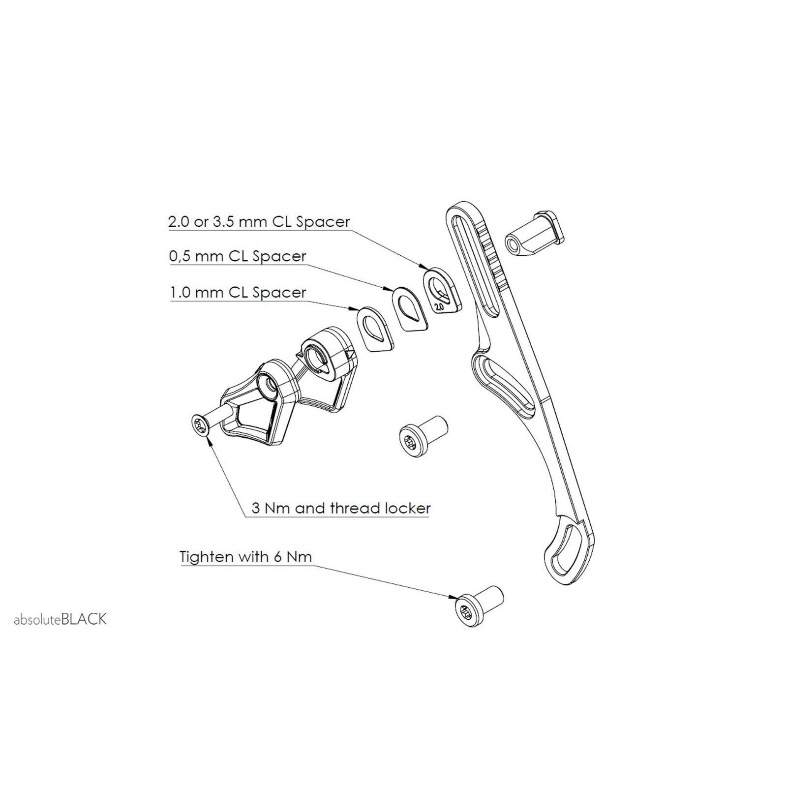 Absolute Black Oval Chain Guide for ISCG05 26-34T