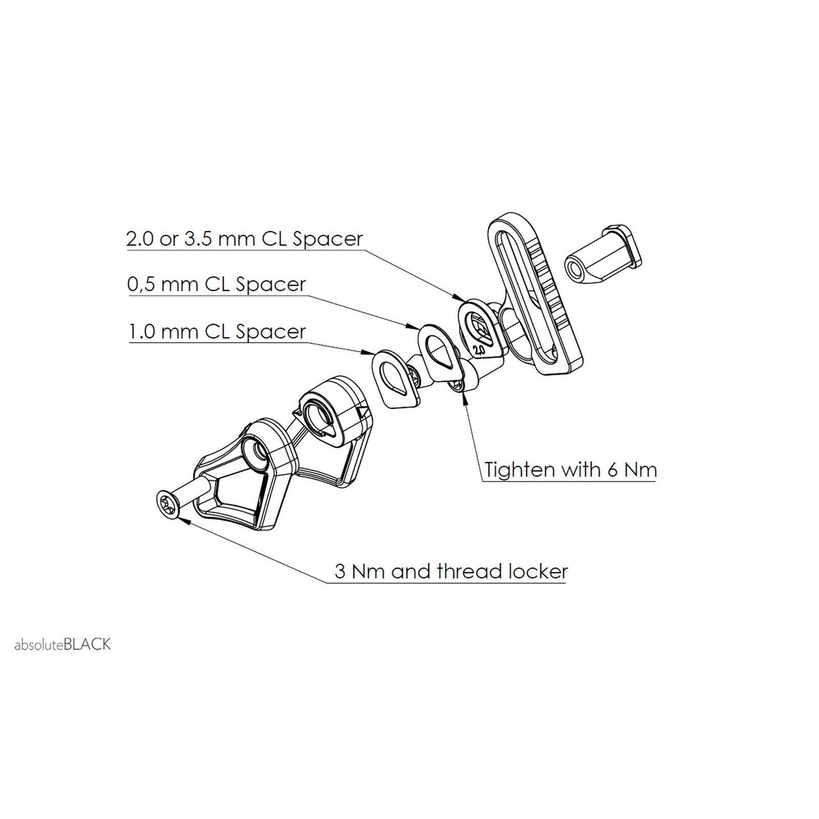 Absolute Black Oval Chain Guide for SRAM and Shimano 26-34T
