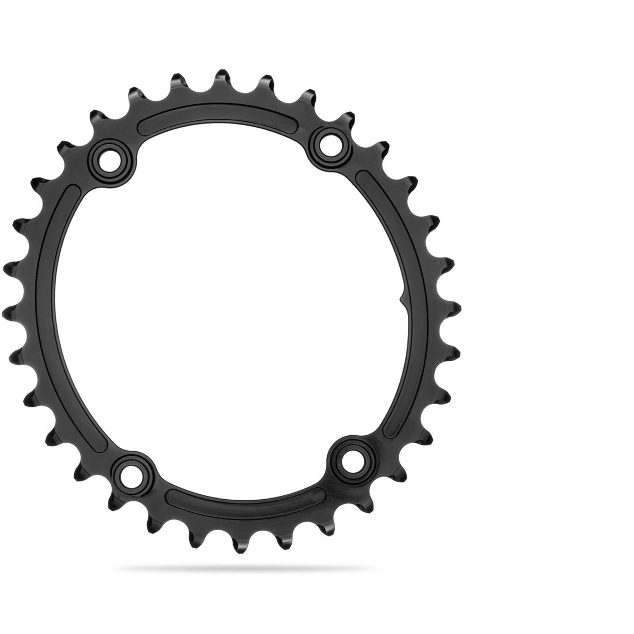 absoluteBLACK 110BCD 4-Hole 2X Sub-Compact Road Chainring (Shimano R9100/R8000)