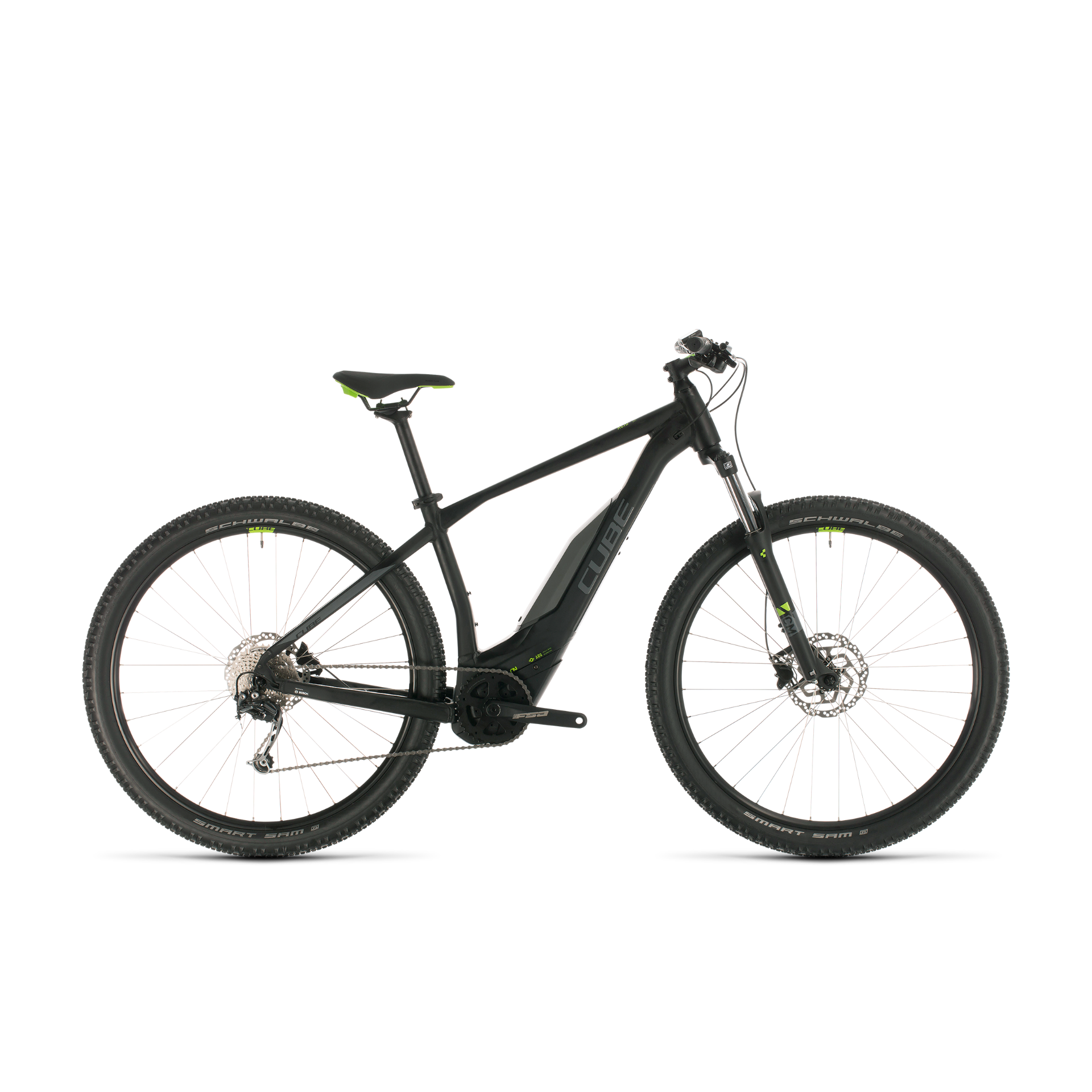 Cube Acid Hybrid ONE 400 Electric Hybrid Bike Black/Green (2020)