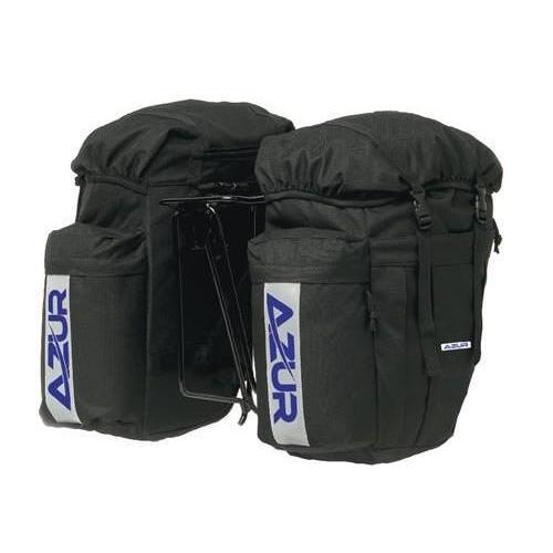 Azur Commuter Rear Pannier Bag Pair 48L Black