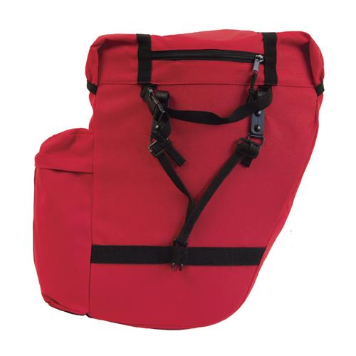 Azur Commuter Rear Pannier Bag Pair 48L Red
