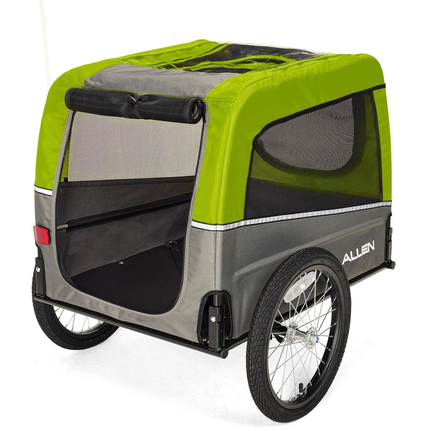 Allen Deluxe Medium Dog Trailer Green