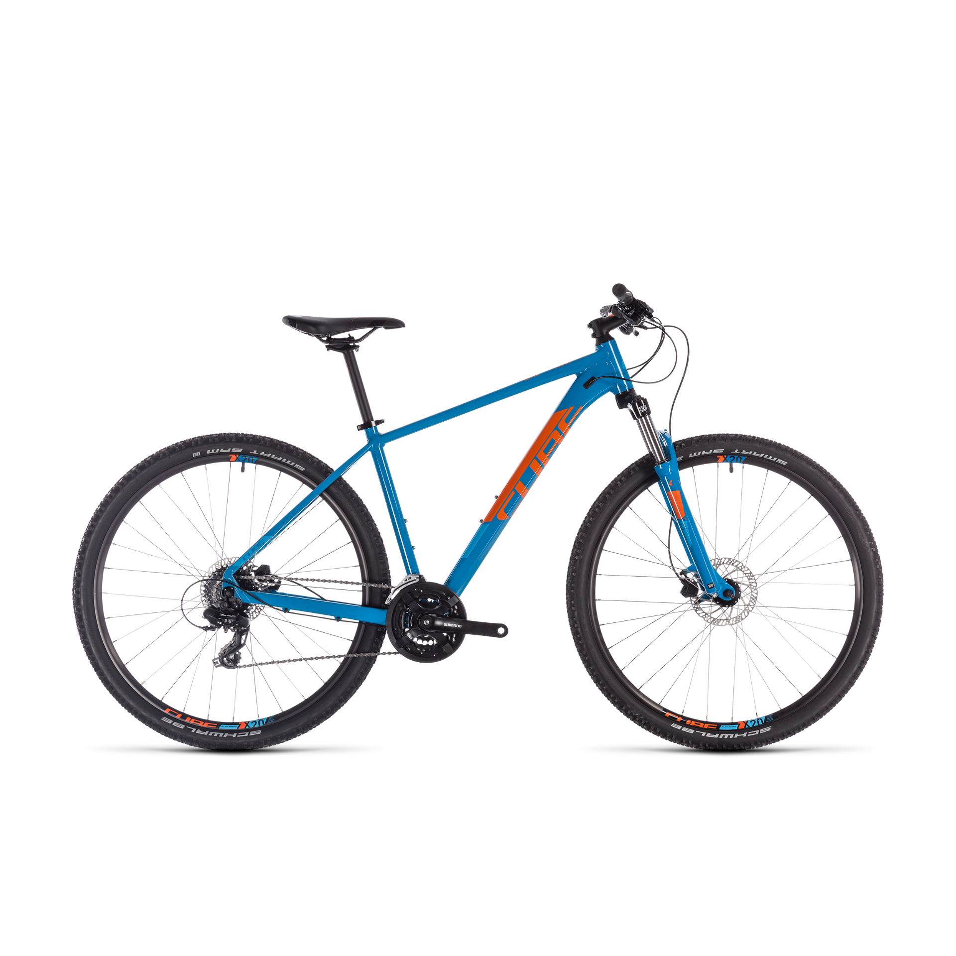 Cube Aim Pro Mountain Bike Blue/Orange (2019)
