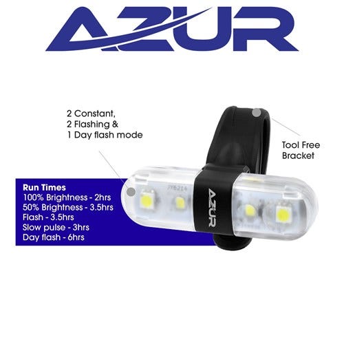 Azur Nano 60 Lumens USB Front Light