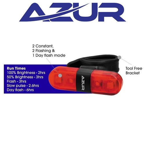 Azur Nano 30 Lumens USB Rear Light