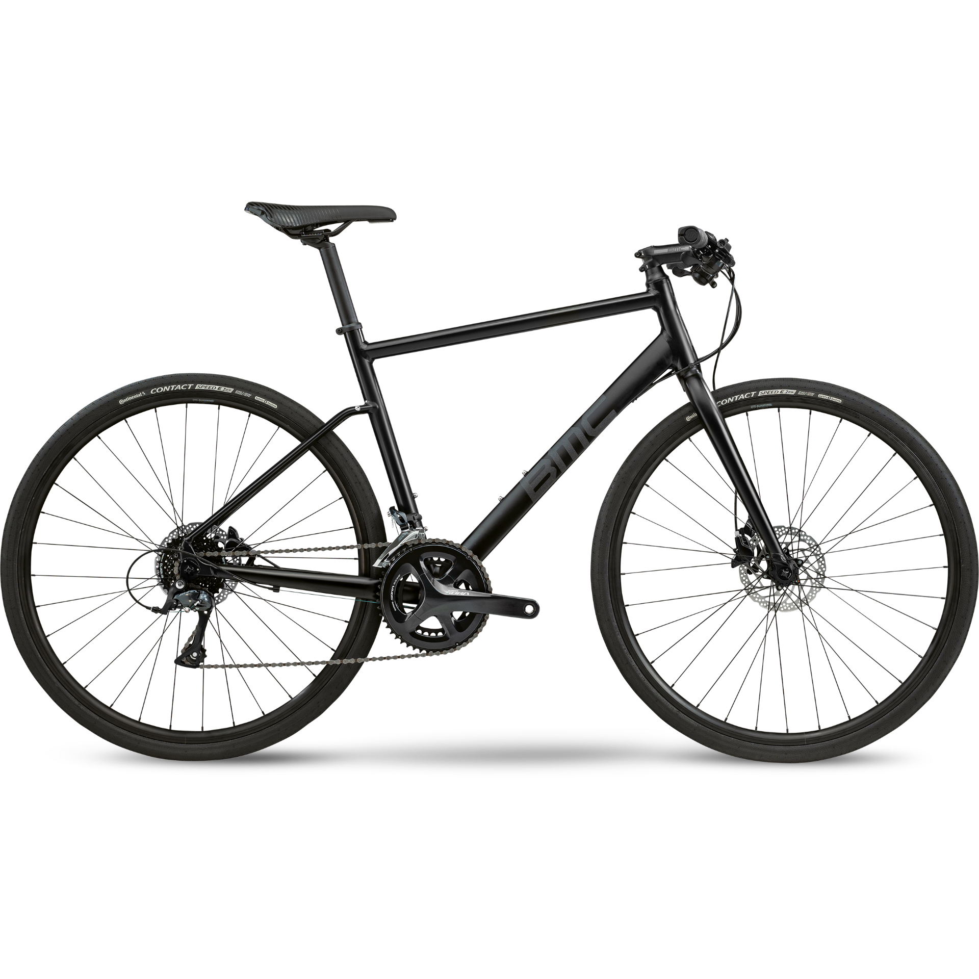 BMC Alpenchallenge 02 Three Flat Bar Road Bike Black Reflective (2020)