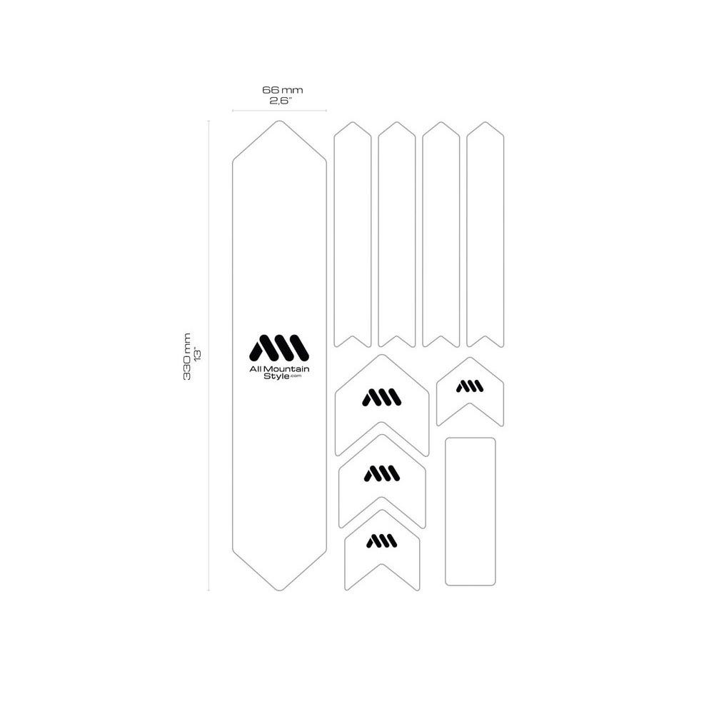 AMS Honeycomb Frame Guard XL Frame Protection Blue/White