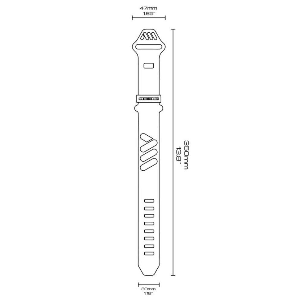 AMS OS Silicone Frame Strap Red