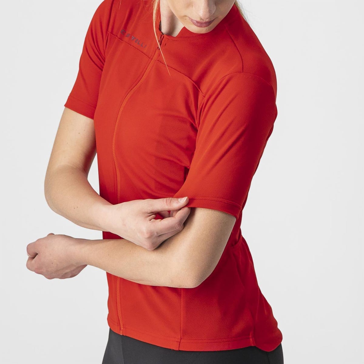 Castelli Anima 3 Women's Jersey Light Black/Red
