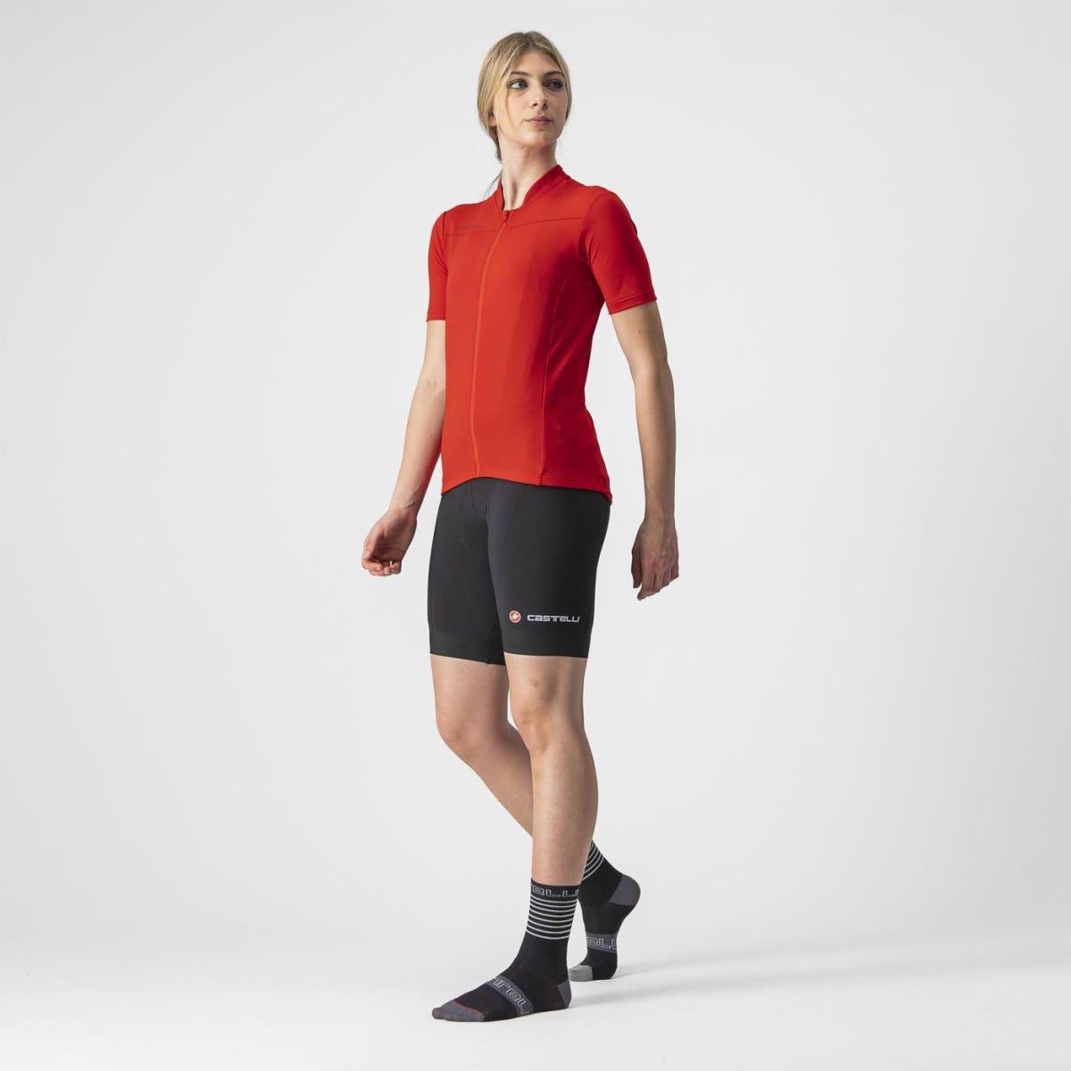 Castelli Anima 3 Women's Jersey Light Black/Red