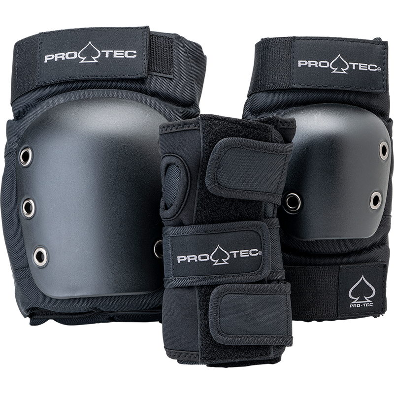 Pro-Tec Junior Street Gear Pads 3 Pack Black