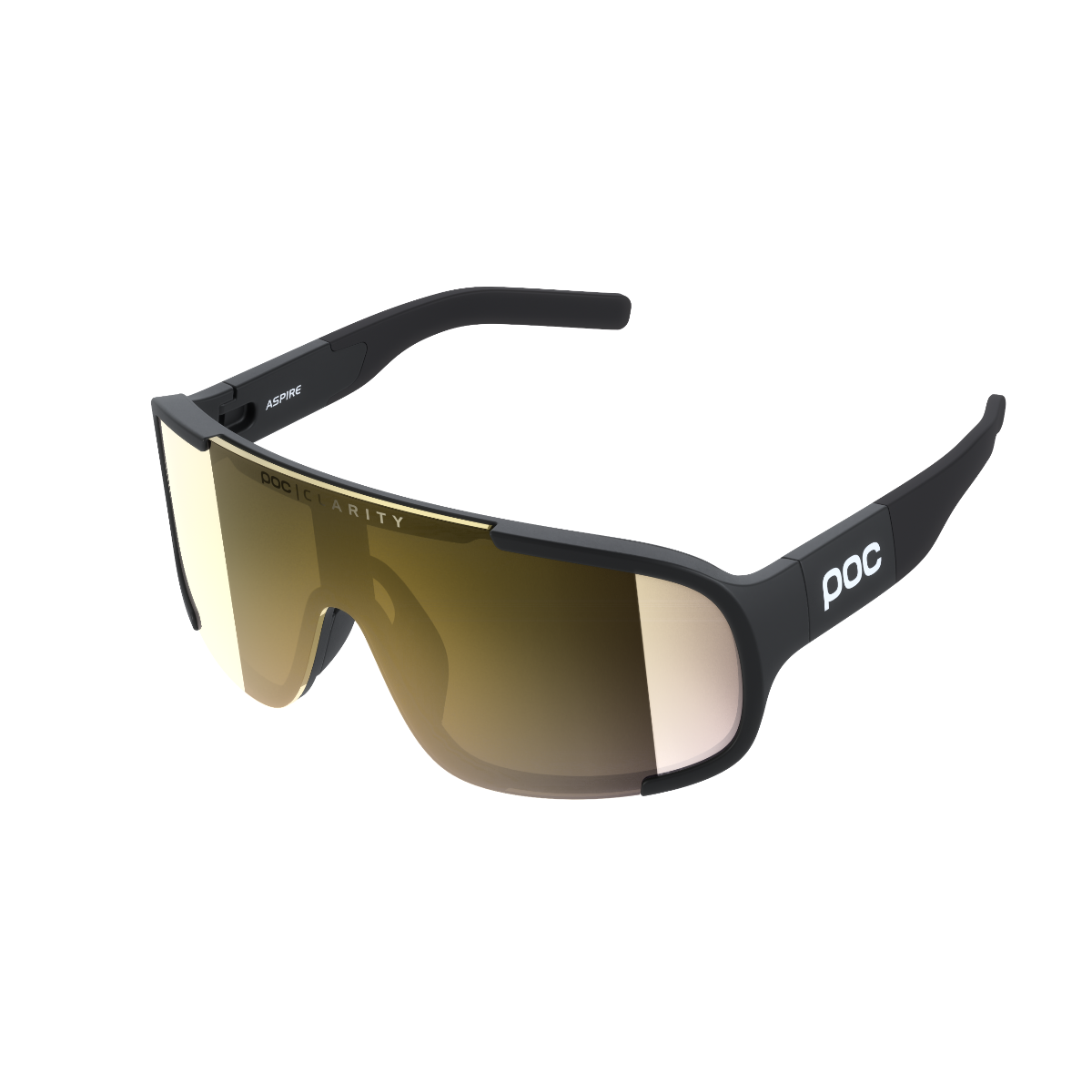 POC Aspire Sunglasses Uranium Black With Violet/Gold Lens