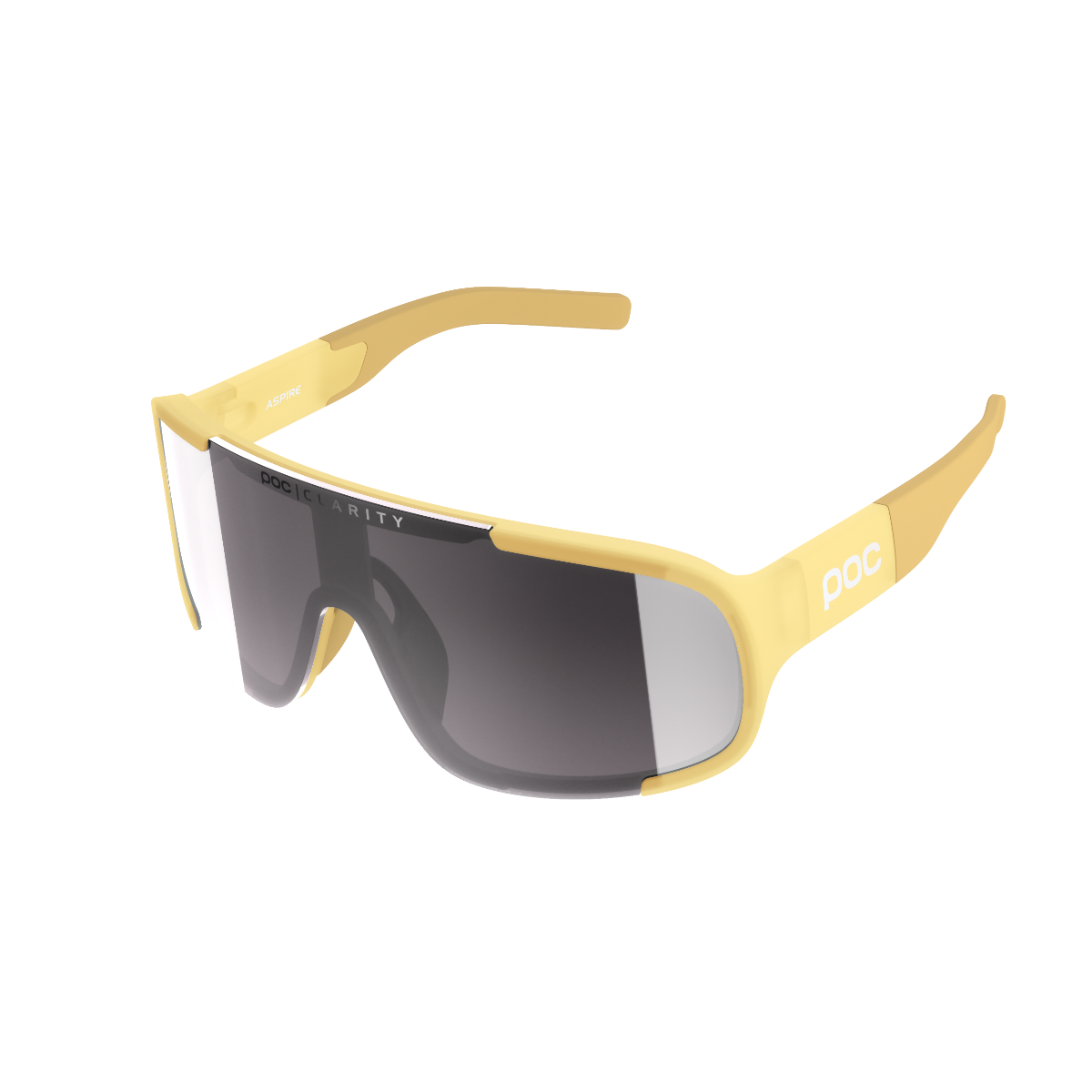 POC Aspire Sunglasses Sulfur Yellow with Violet/Silver Mirror Lens