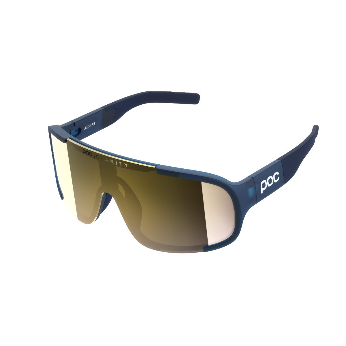 POC Aspire Lead Blue Sunglasses with Violet/Gold Mirror Lens