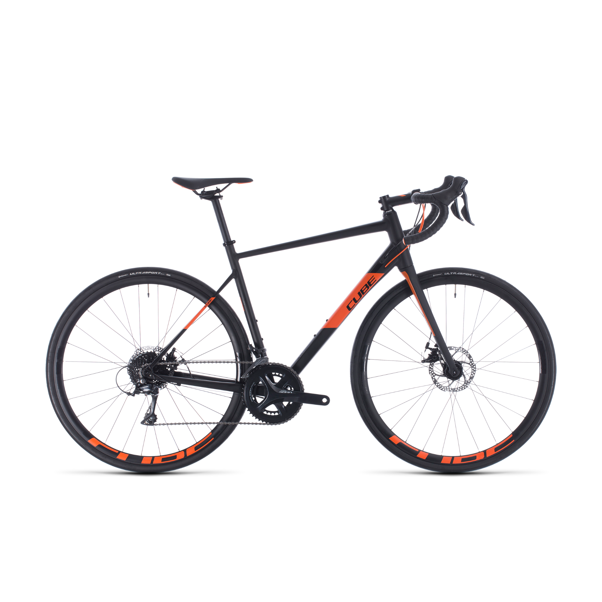 Cube Attain Pro Road Bike Black/Orange (2020)
