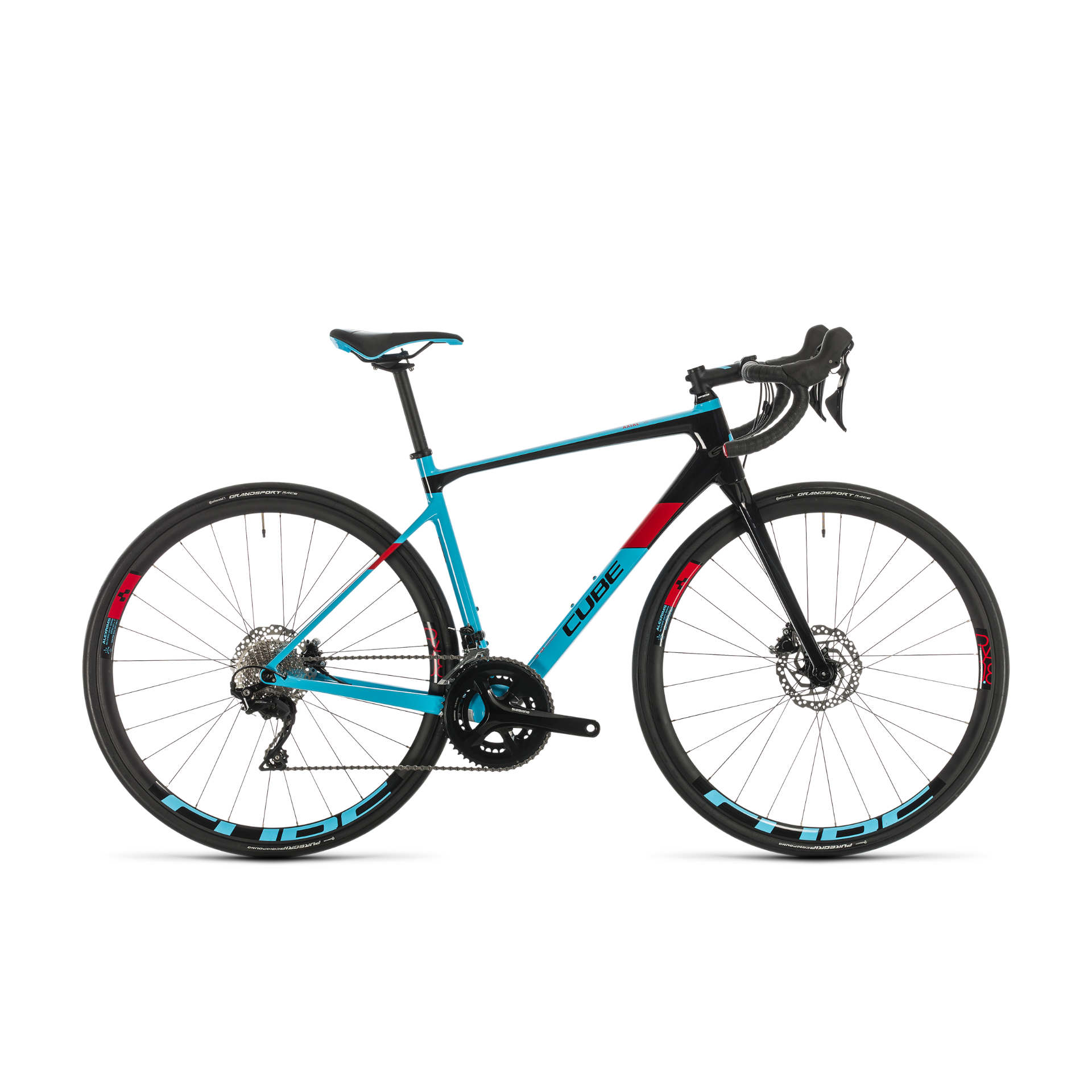 Cube Axial WS GTC Pro Women's Road Bike Light Blue/Red (2020)