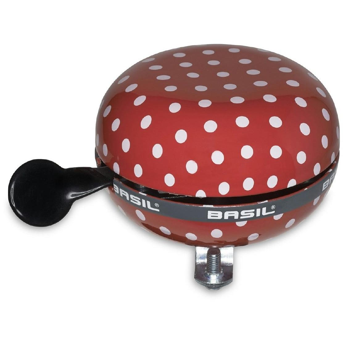 Basil Polkadot Bell 80mm Red/White