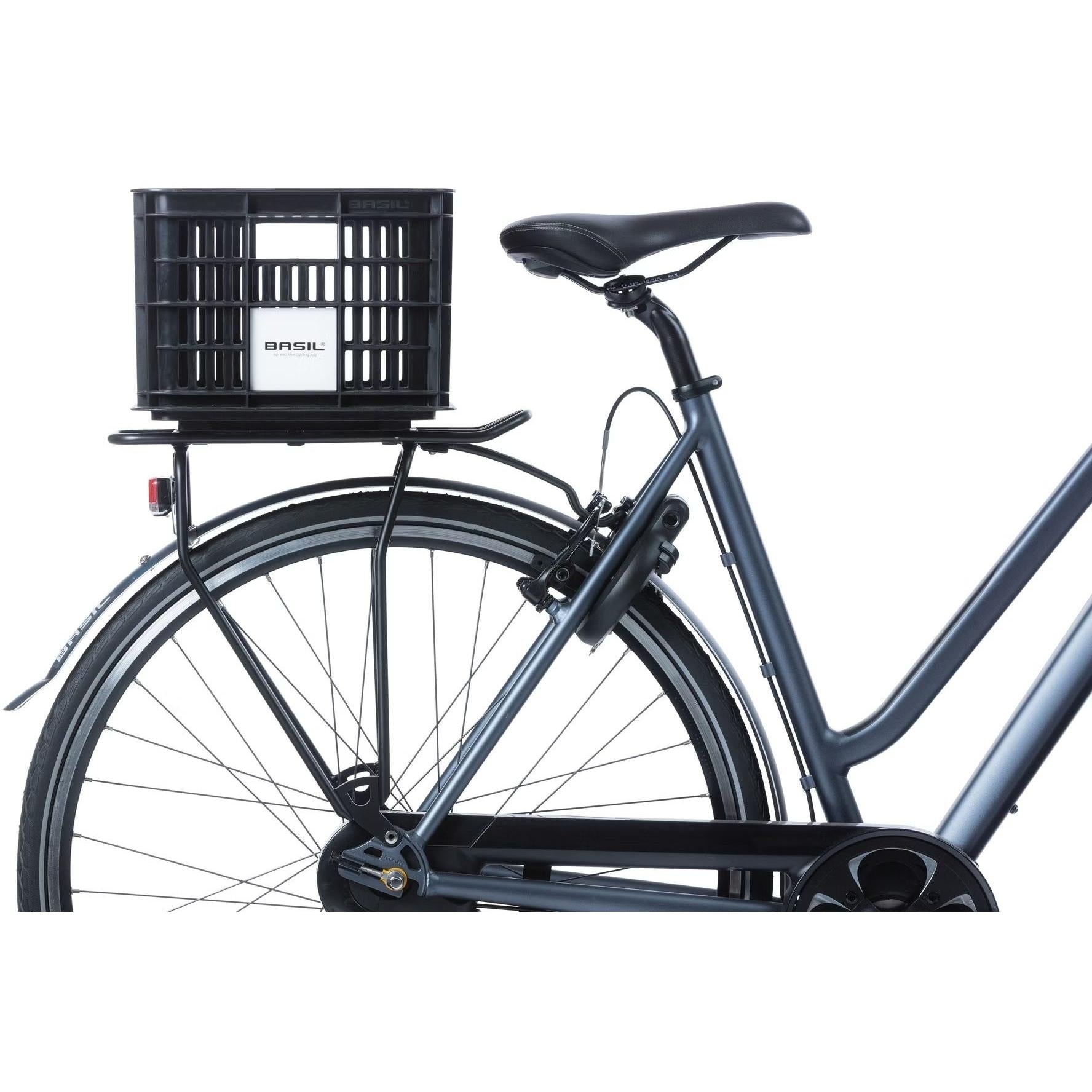 Basil Bicycle Crate MIK Small 17.5L Recycled Plastic Black
