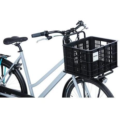 Basil Bicycle Crate Medium 29.5L Recycled Plastic Black