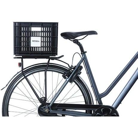 Basil Bicycle Crate Medium 29.5L Recycled Plastic Black