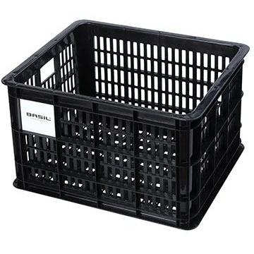 Basil Bicycle Crate Medium 29.5L Recycled Plastic Black