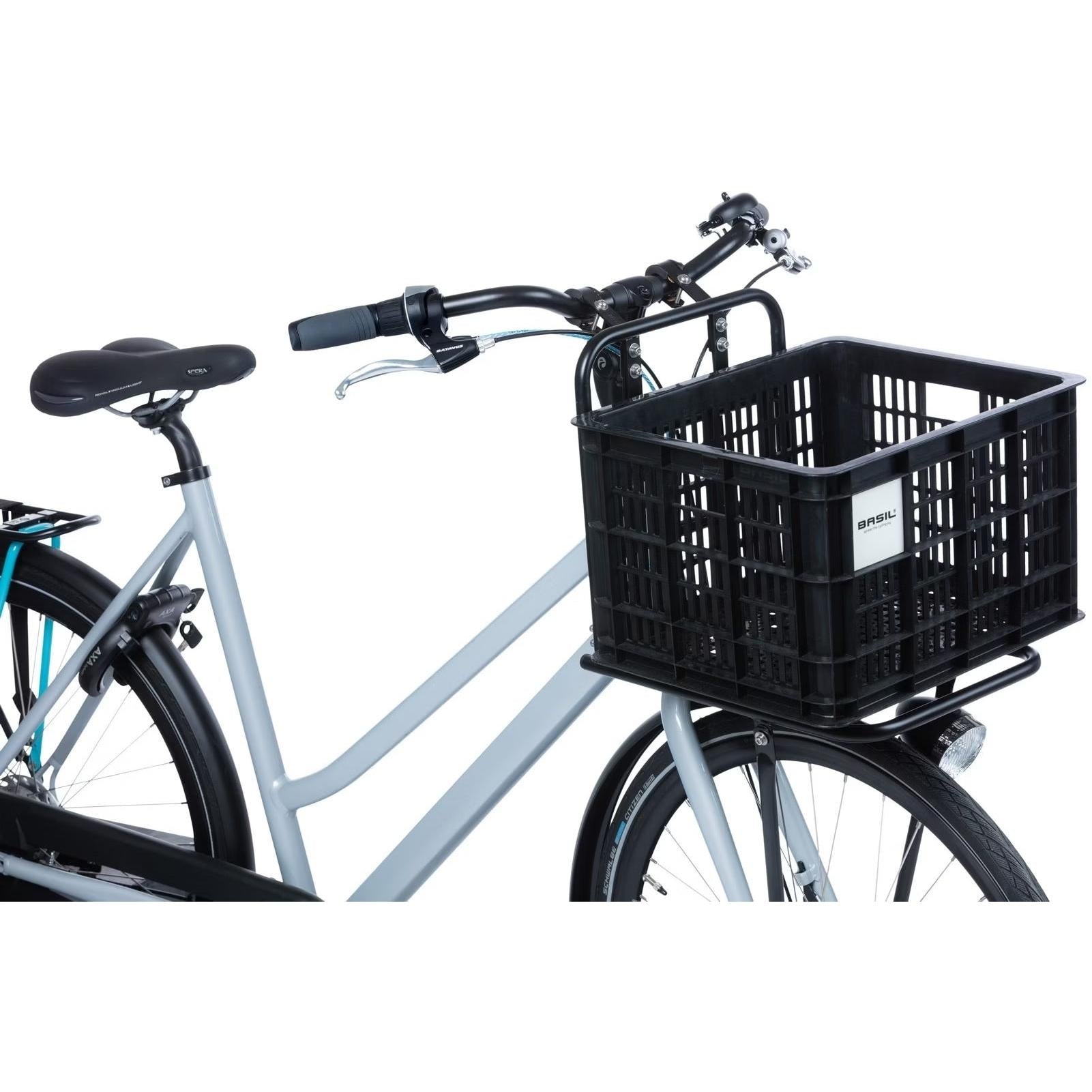 Basil Bicycle Crate MIK Medium 29.5L Recycled Plastic Black