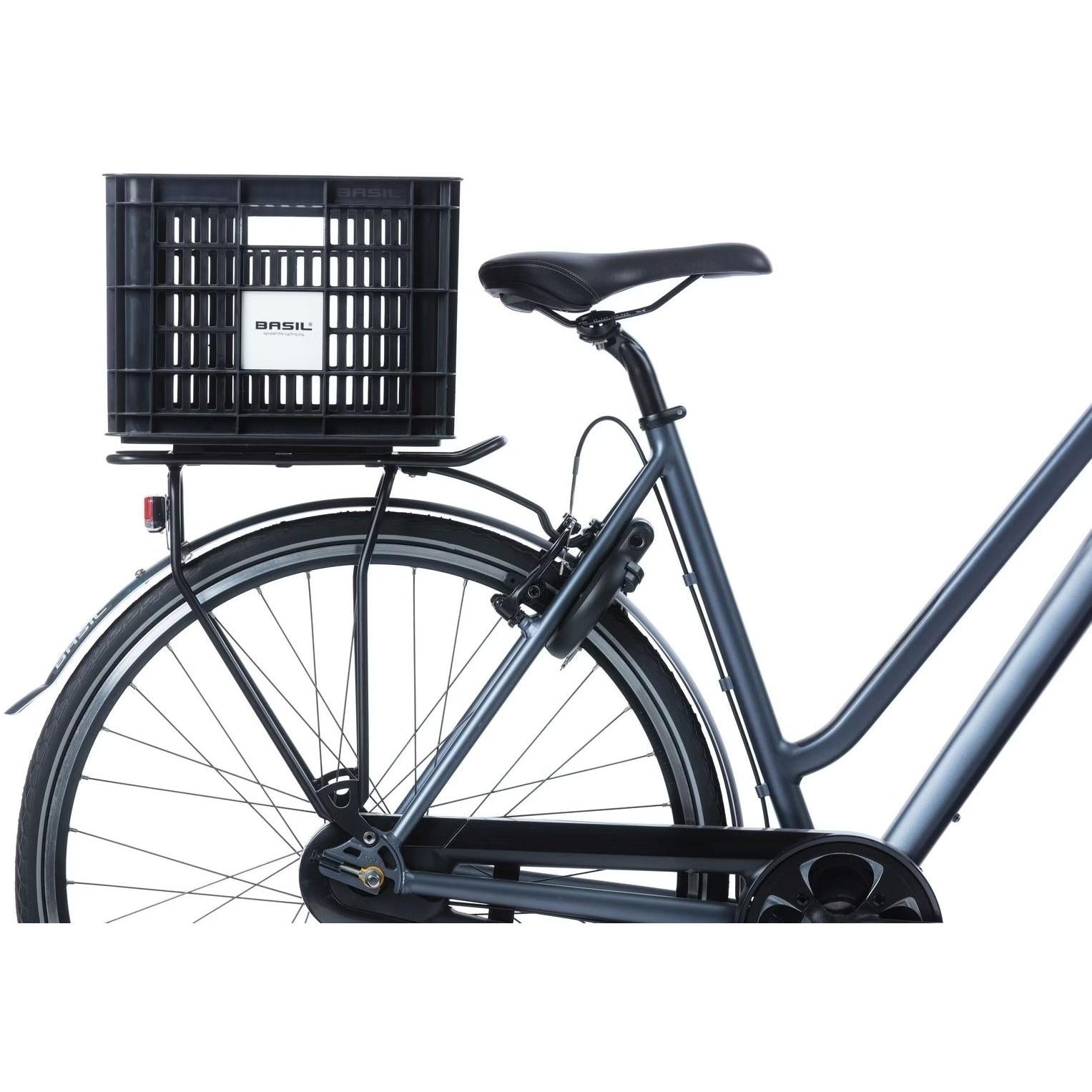 Basil Bicycle Crate MIK Medium 29.5L Recycled Plastic Black