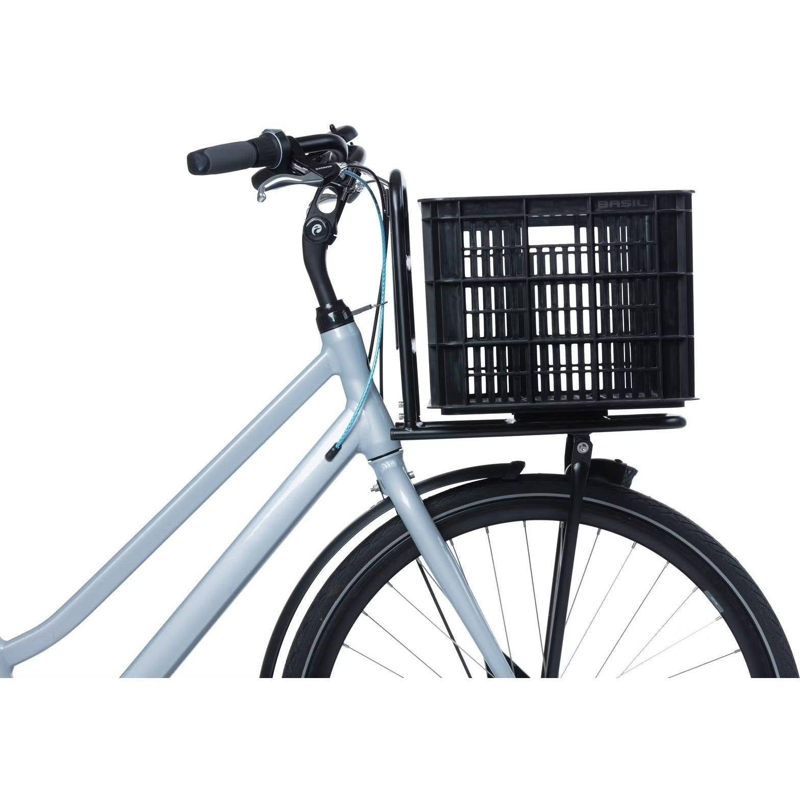 Basil Bicycle Crate Large 40L Recycled Plastic Black