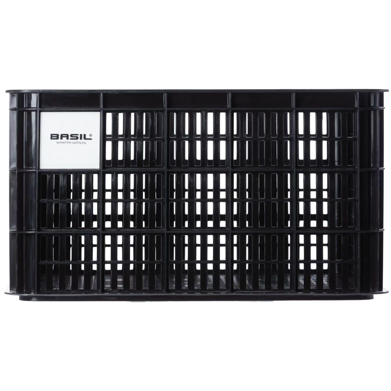 Basil Bicycle Crate Large 40L Recycled Plastic Black