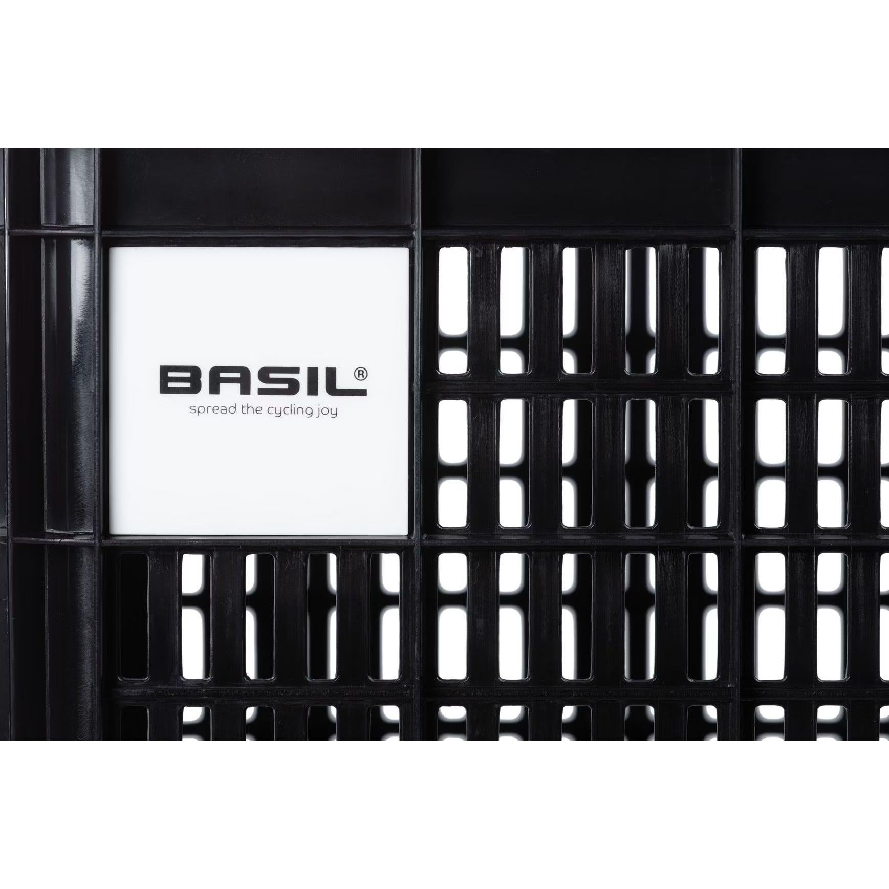 Basil Bicycle Crate Large 40L Recycled Plastic Black