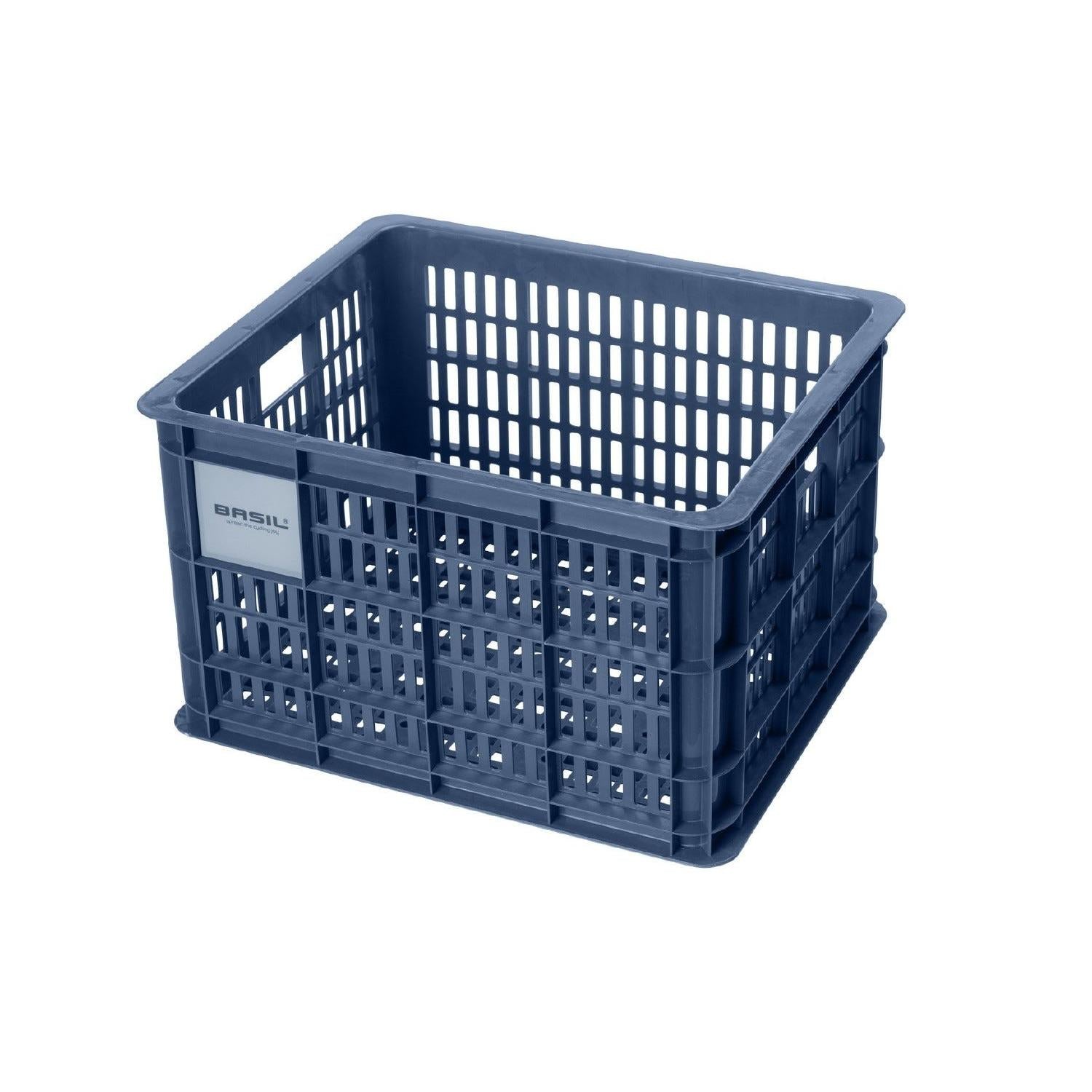 Basil Bicycle Crate Medium 29.5L Recycled Bluestone