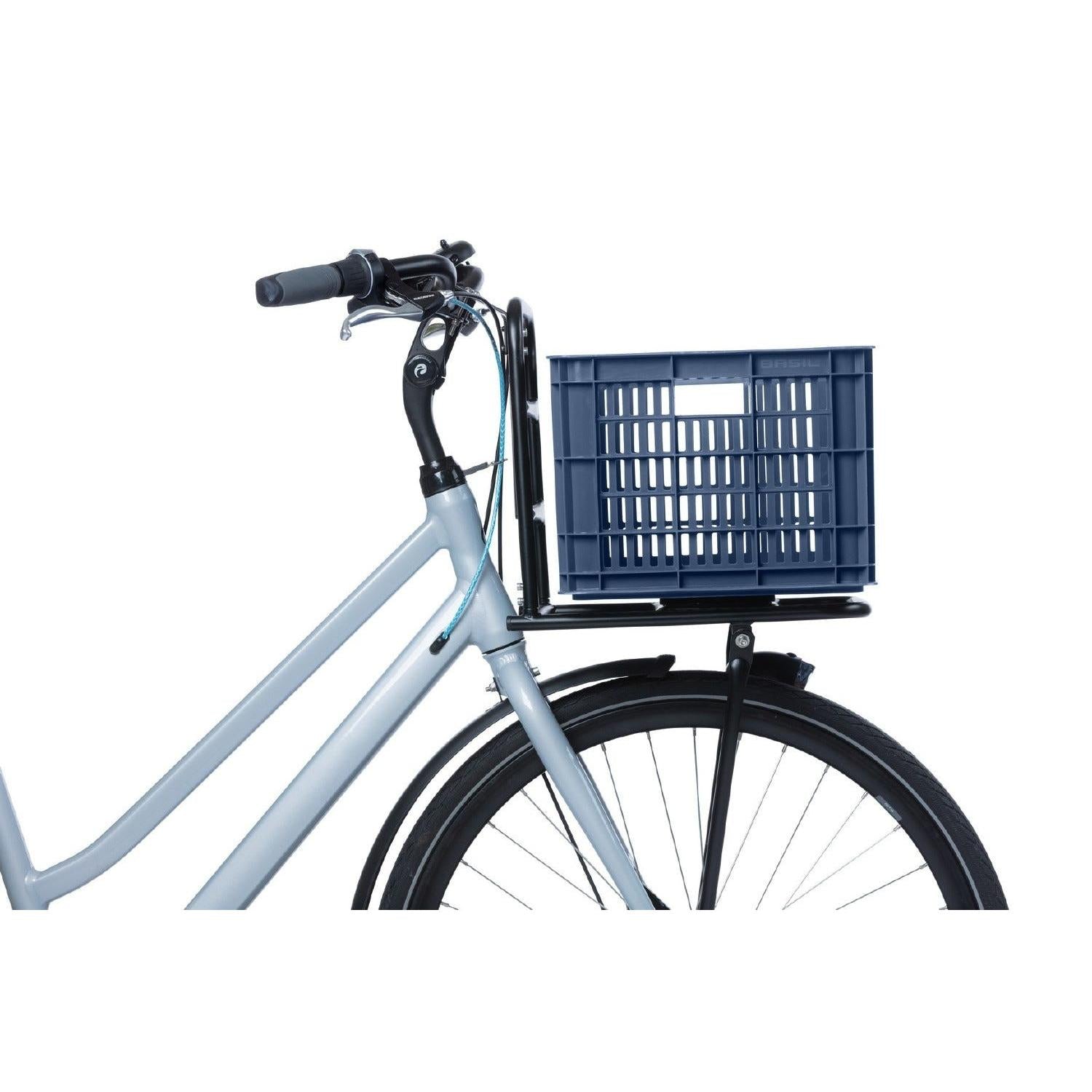 Basil Bicycle Crate Medium 29.5L Recycled Bluestone