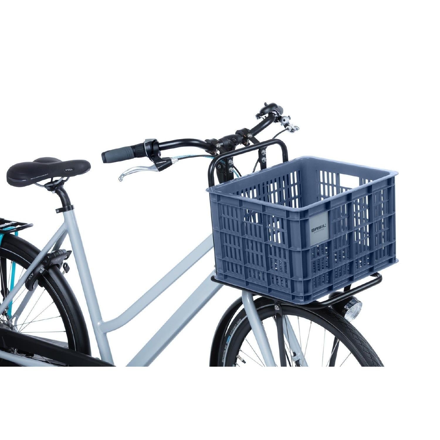 Basil Bicycle Crate Medium 29.5L Recycled Bluestone