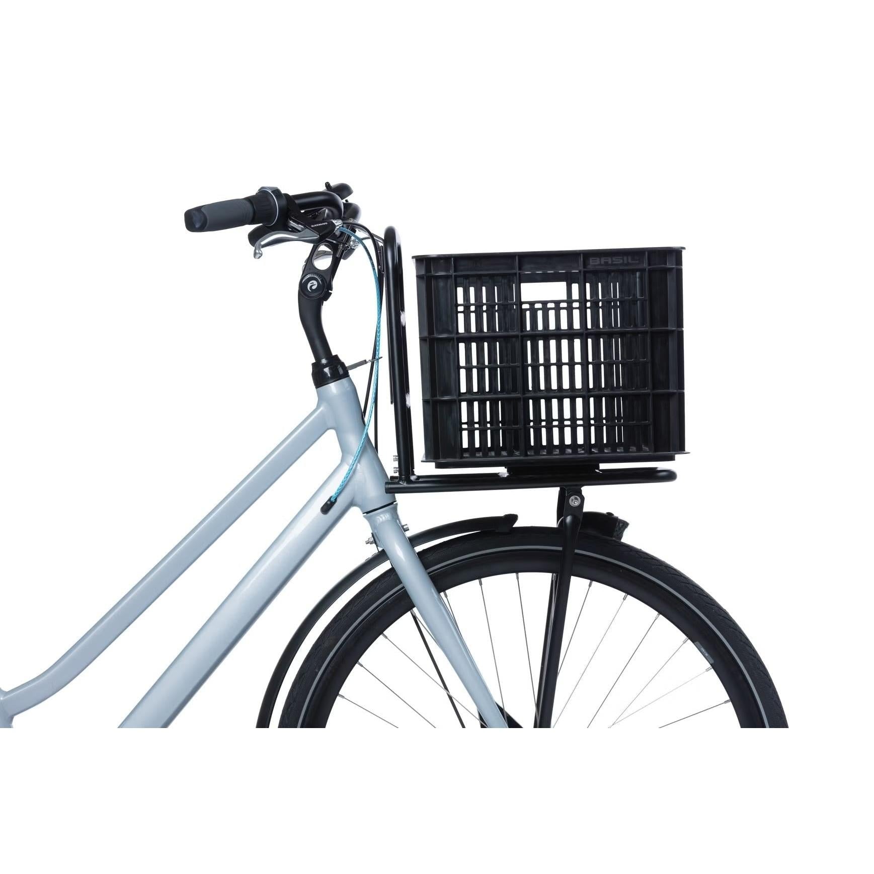 Basil Bicycle Crate MIK Large 40L Recycled Plastic Black