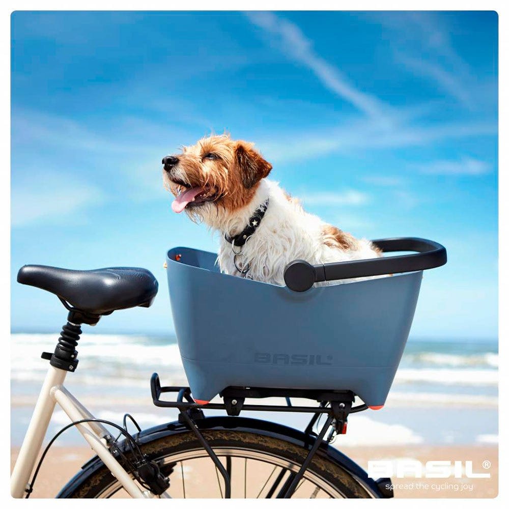 Basil Buddy Rear Pet Basket with MIK Denim