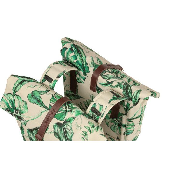 Basil Ever Green Double Pannier Bags Sandshell Beige 32L