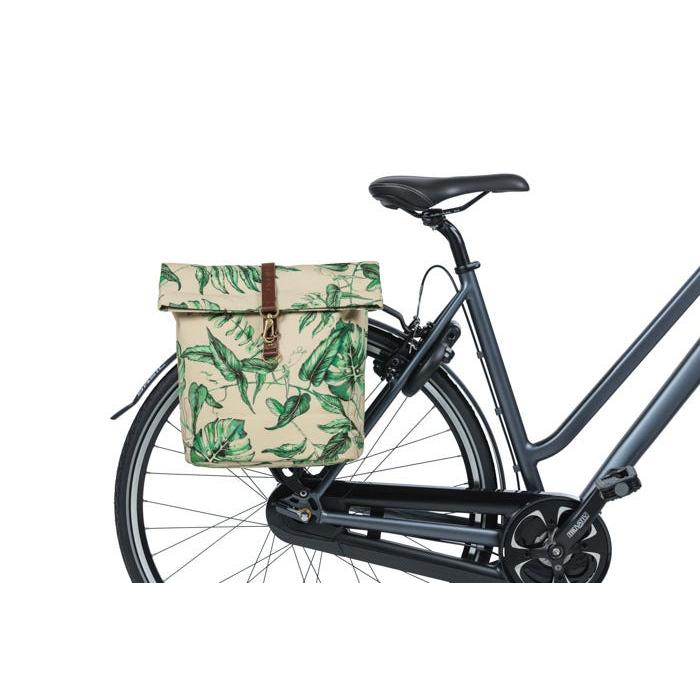 Basil Ever Green Double Pannier Bags Sandshell Beige 32L