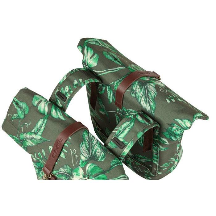 Basil Ever Green Double Pannier Bags 32L Thyme Green