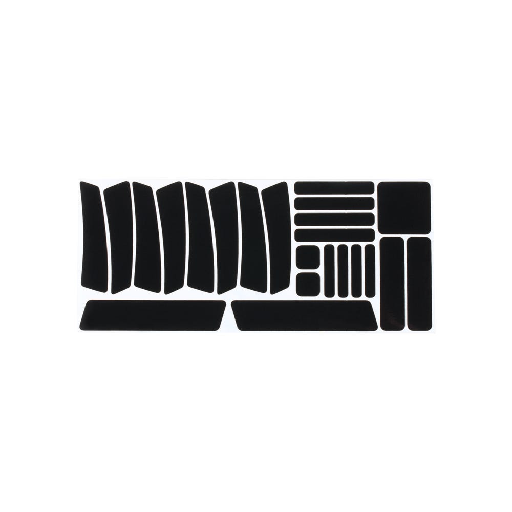 BBB MultiVis Reflection Sticker Set Black