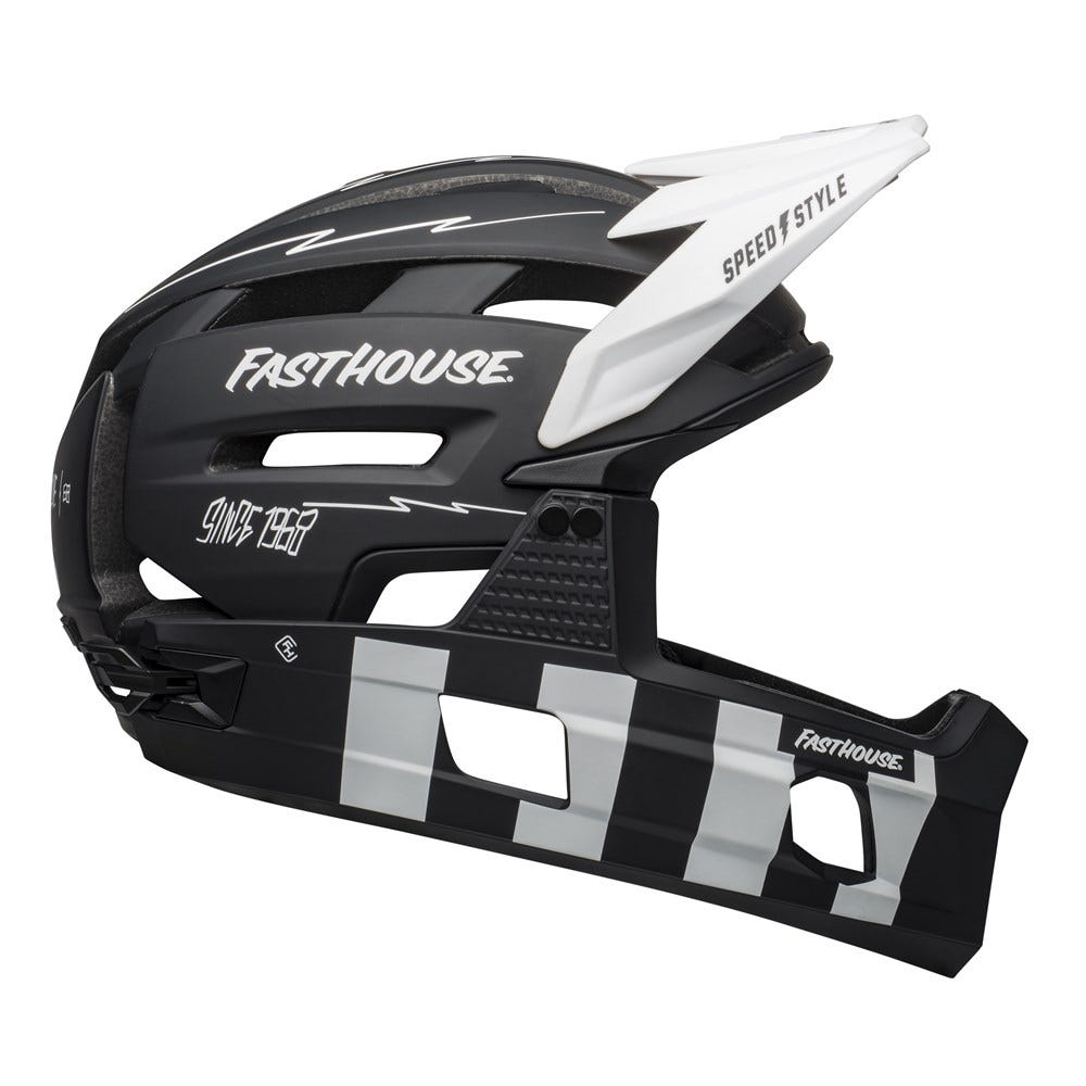 Bell Super Air R Spherical Mips Fullface Helmet Fasthouse Black/White