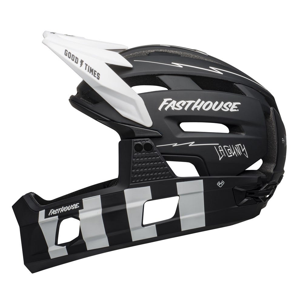 Bell Super Air R Spherical Mips Fullface Helmet Fasthouse Black/White