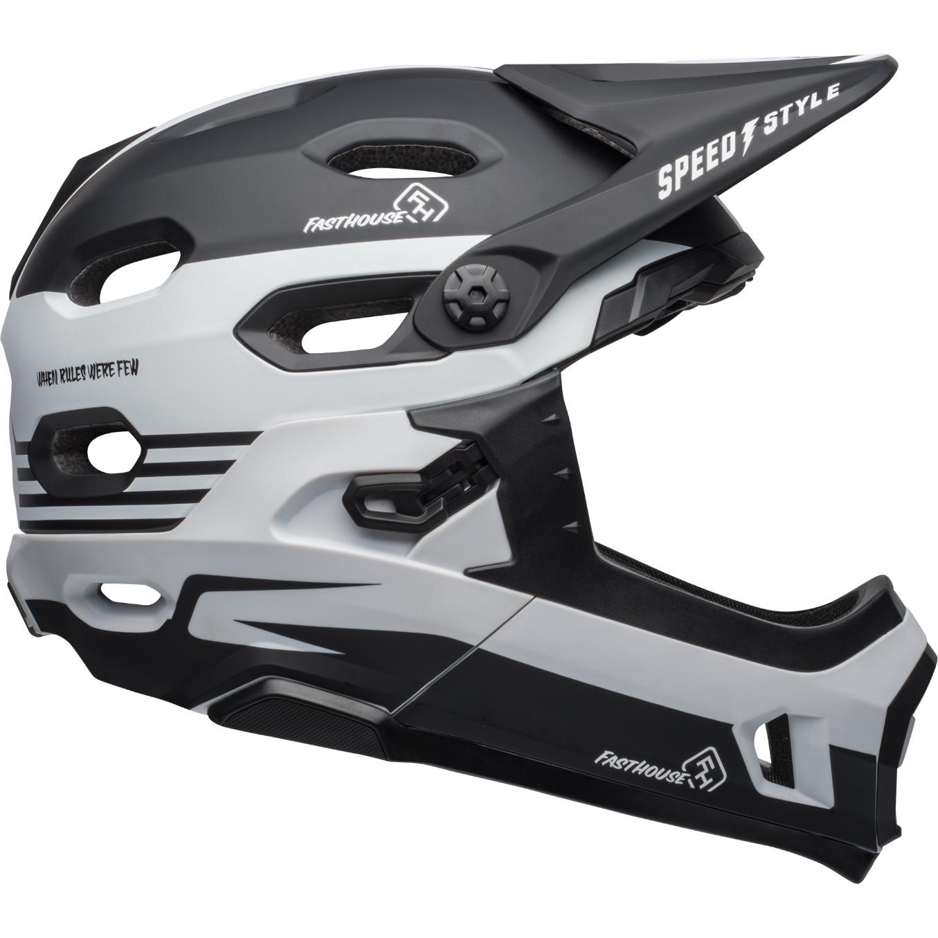 Bell Super DH Mips Helmet Matte Black/White Fasthouse