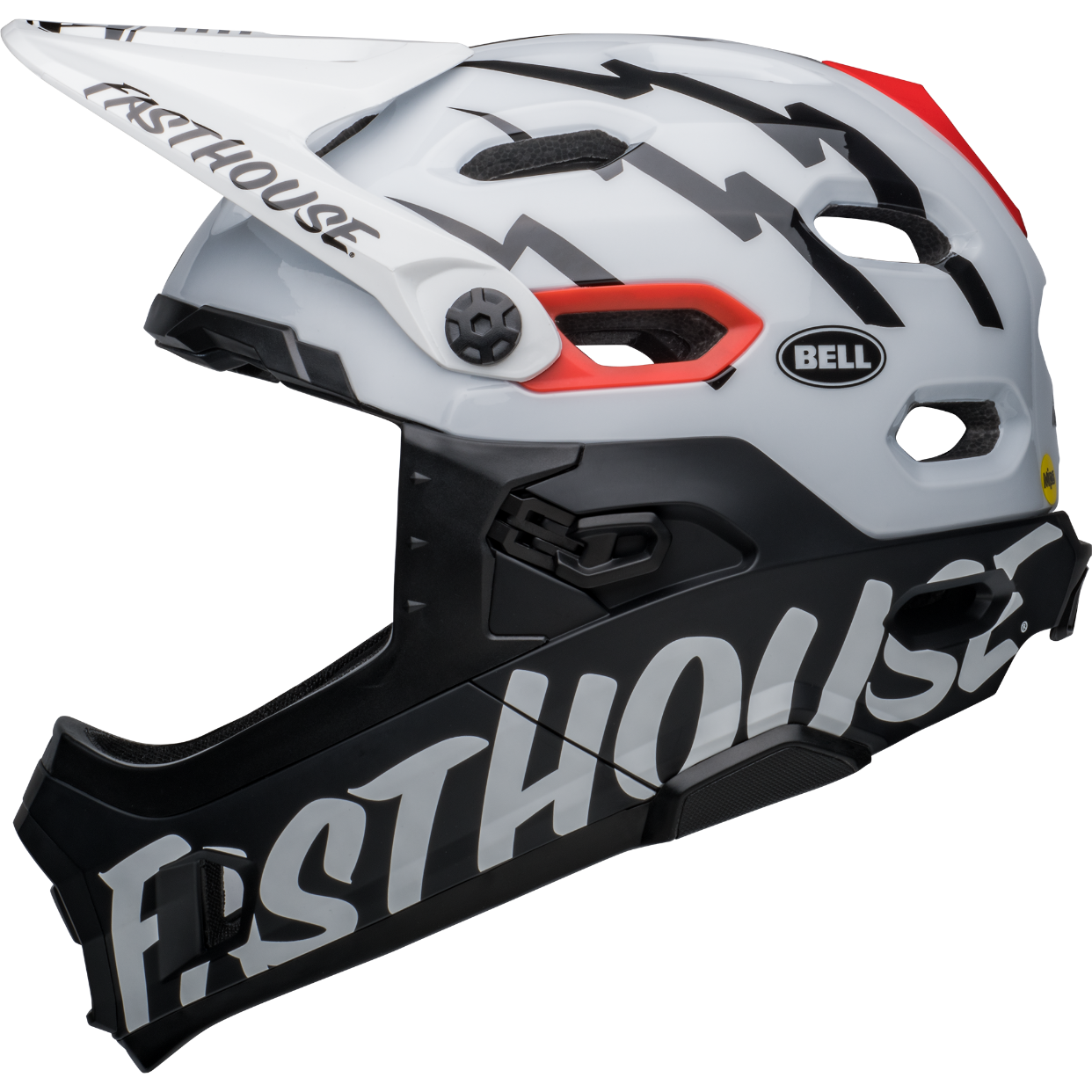 Bell Super DH Mips Fullface Helmet Fasthouse White/Black